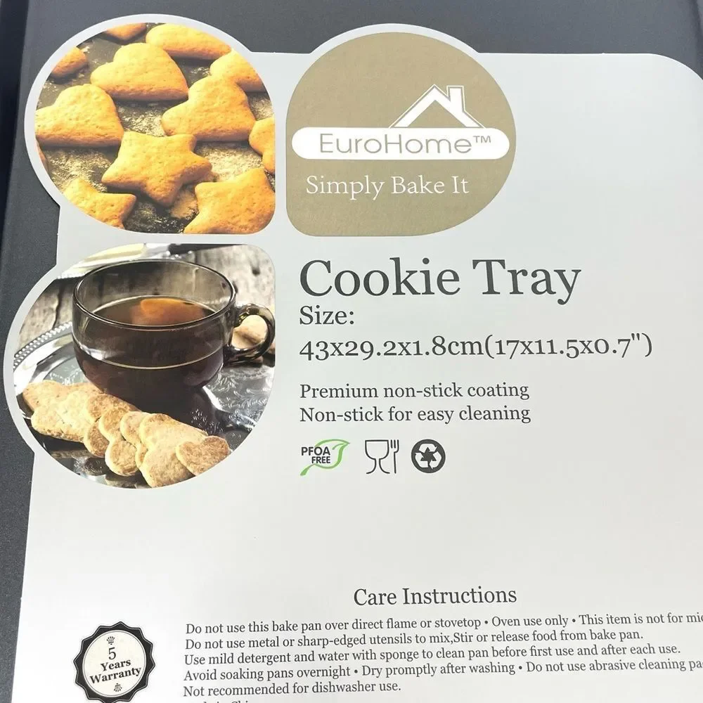 Premium Nonstick Large Cookie Tray 17 x 11.5